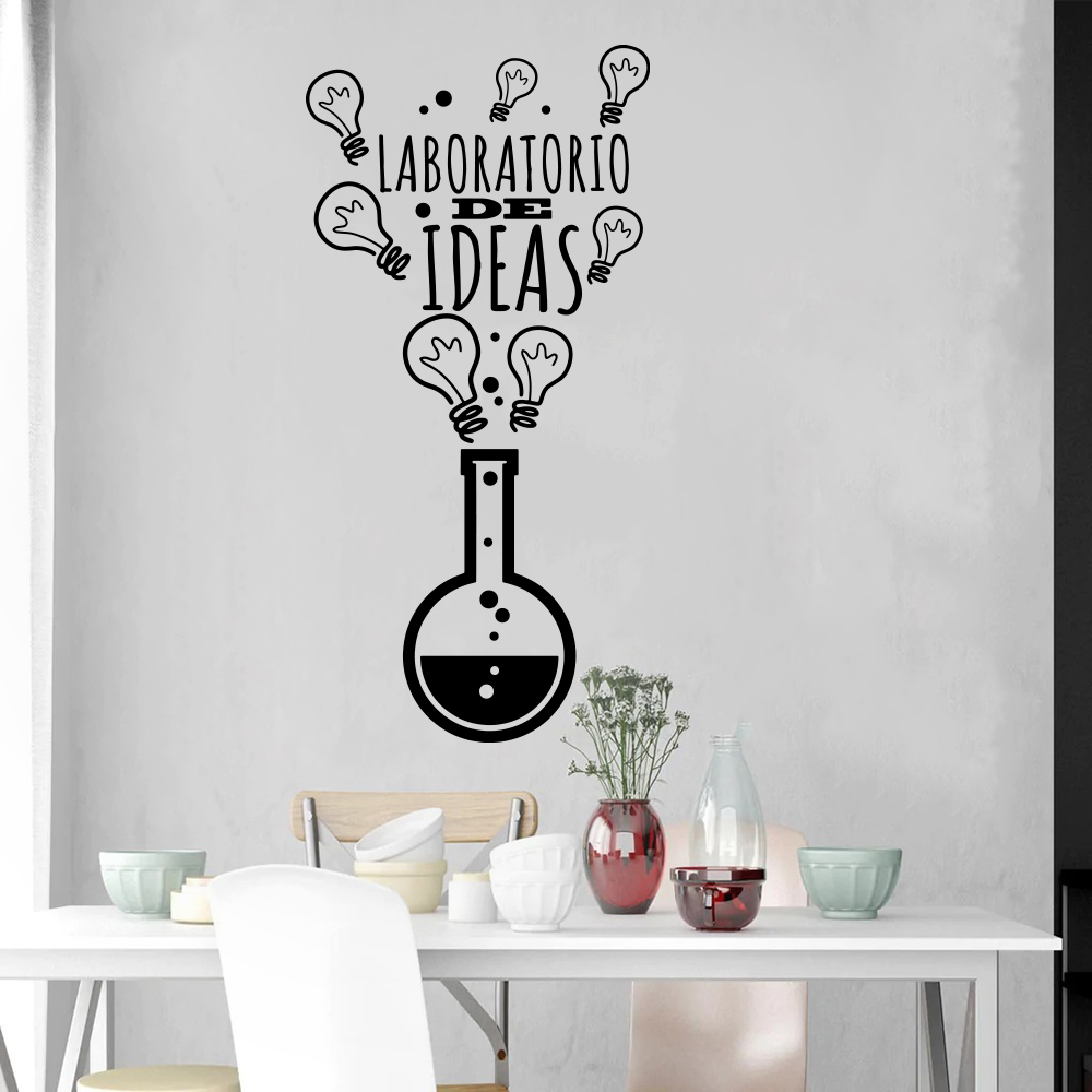 Lighting Decoration Ideas For Home - Spanyol laboratorium ide bohlam cahaya stiker