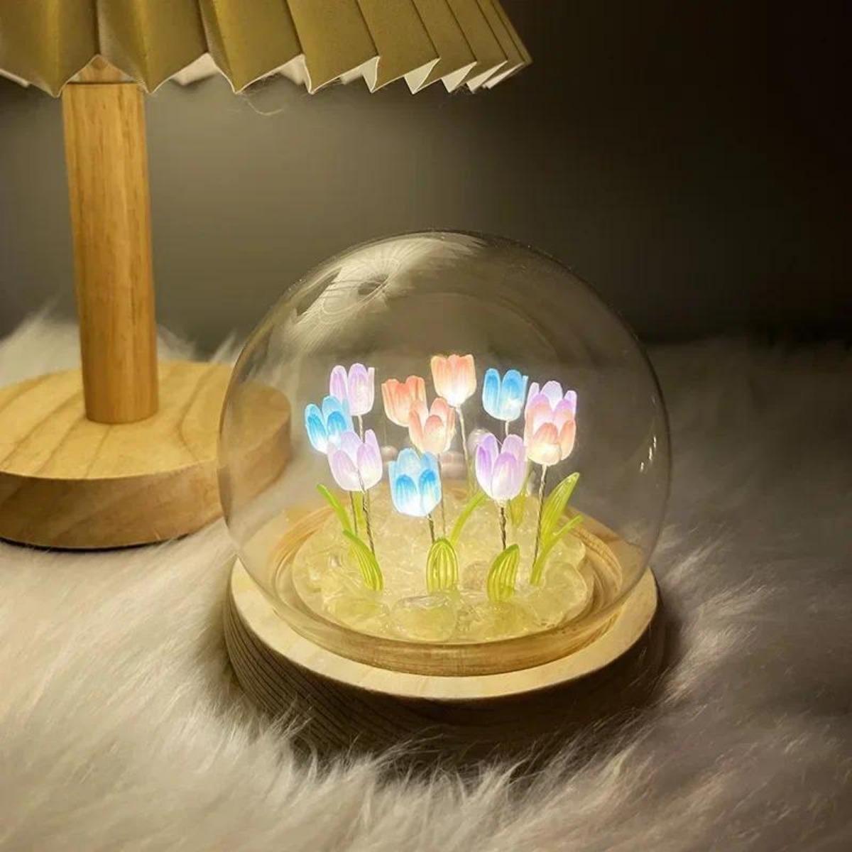 Lighting Decoration Ideas For Home - 1 buah lampu malam tulip buatan
