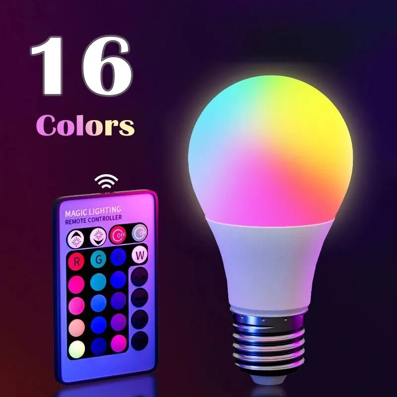 Colour Changing Bulb - RGB bohlam lampu LED multiwarna, lentera