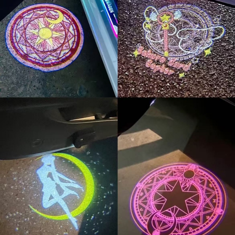 Lighting Decor Items - Lampu Proyektor Selamat Datang Mobil Anime