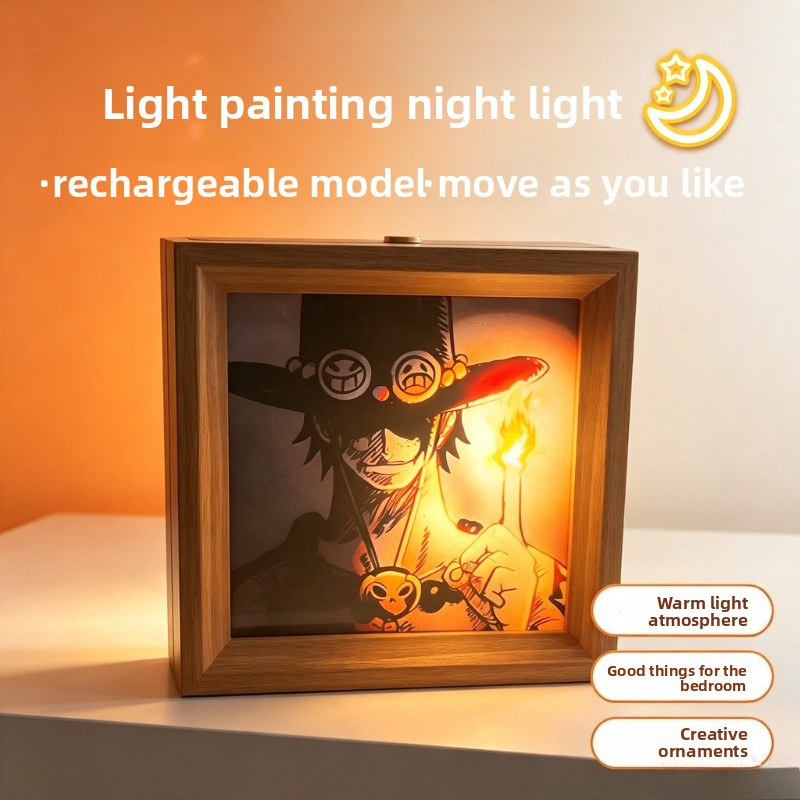 Lighting Decor Items - Lampu hias poster kartun One Piece,