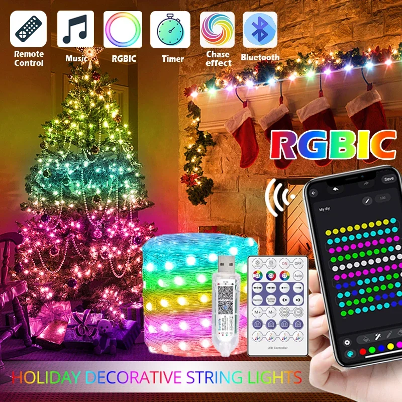 Decor Lighting Address - Lampu Natal warna impian tali BT