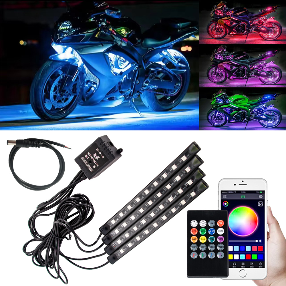 Lighting Bolt Decor - Strip lampu dekorasi sepeda motor, lampu