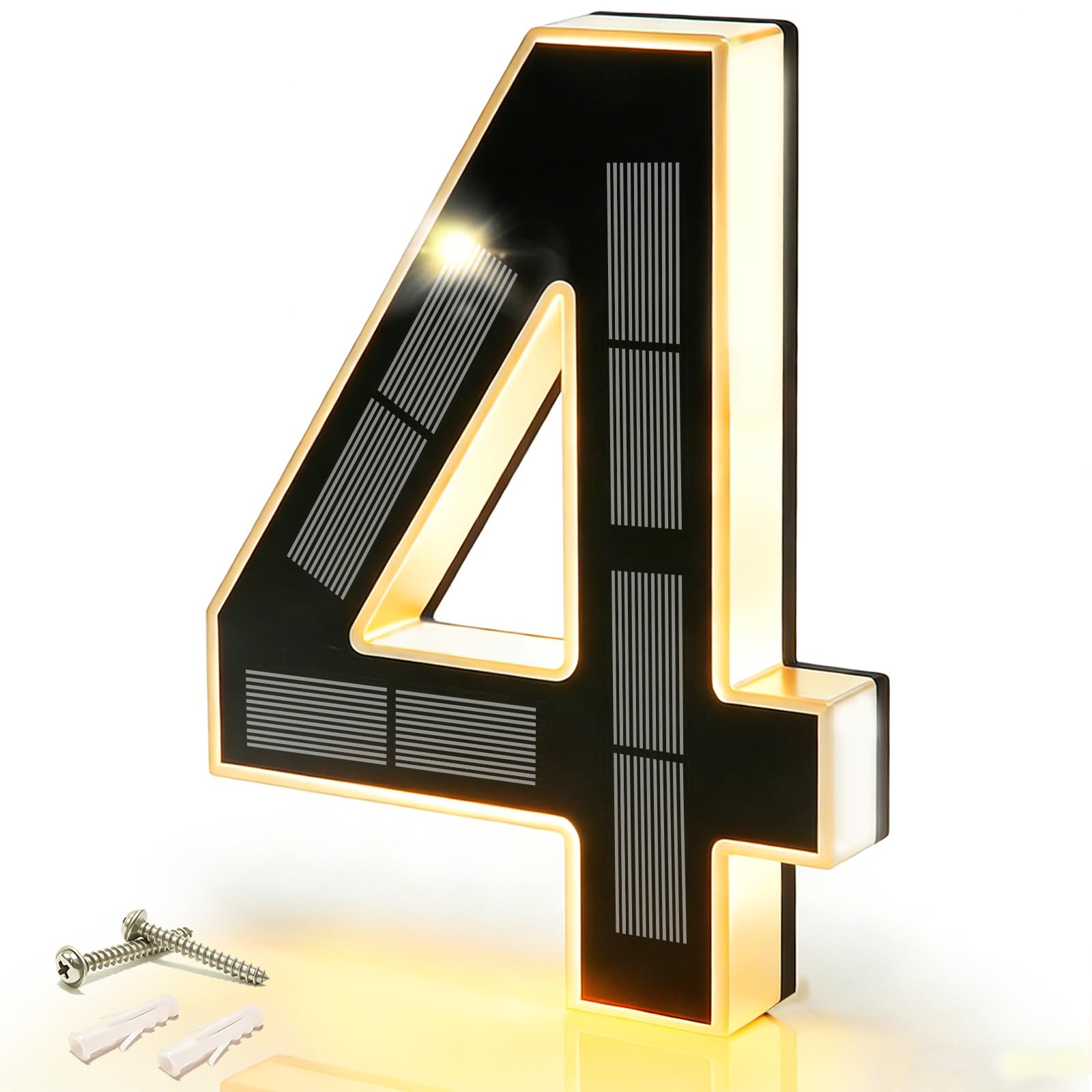 Decor Lighting Address - Lampu Papan Alamat LED Tenaga Surya