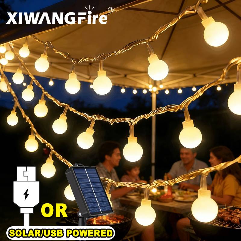 Lampu String Tenaga Surya/USB/ - Garden Lighting Decor ulasan dan harga