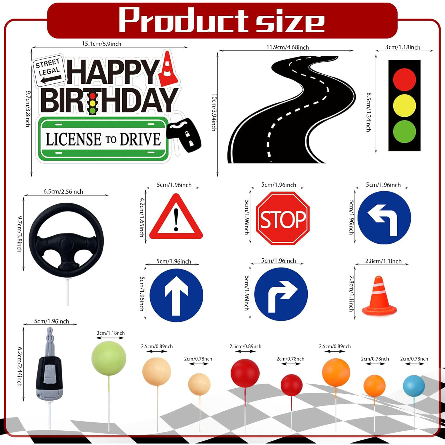 Driver License Topper kue peng - Lighting Mcqueen Birthday Decor ulasan dan harga