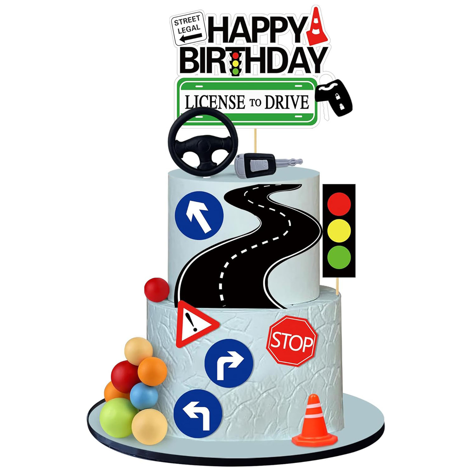 Driver License Topper kue peng - Lighting Mcqueen Birthday Decor ulasan dan harga