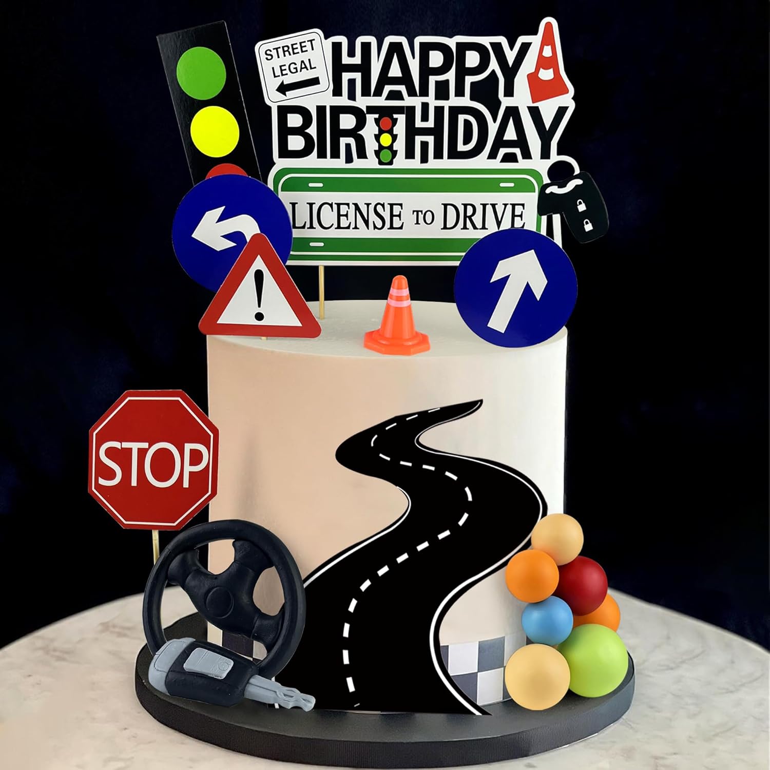 Driver License Topper kue peng - Lighting Mcqueen Birthday Decor ulasan dan harga