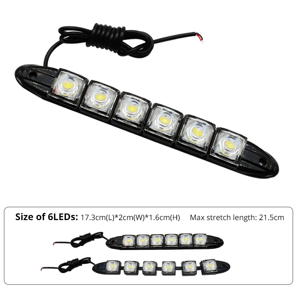 Lampu DRL anti air LED, lampu  - Lighting Bolt Decor ulasan dan harga