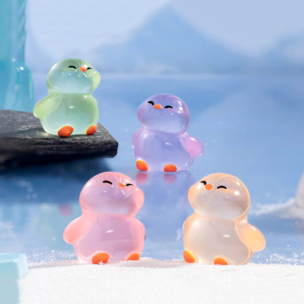 18Pcs Penguin Resin Bercahaya: - Lighting Decoration Ideas For Home ulasan dan harga