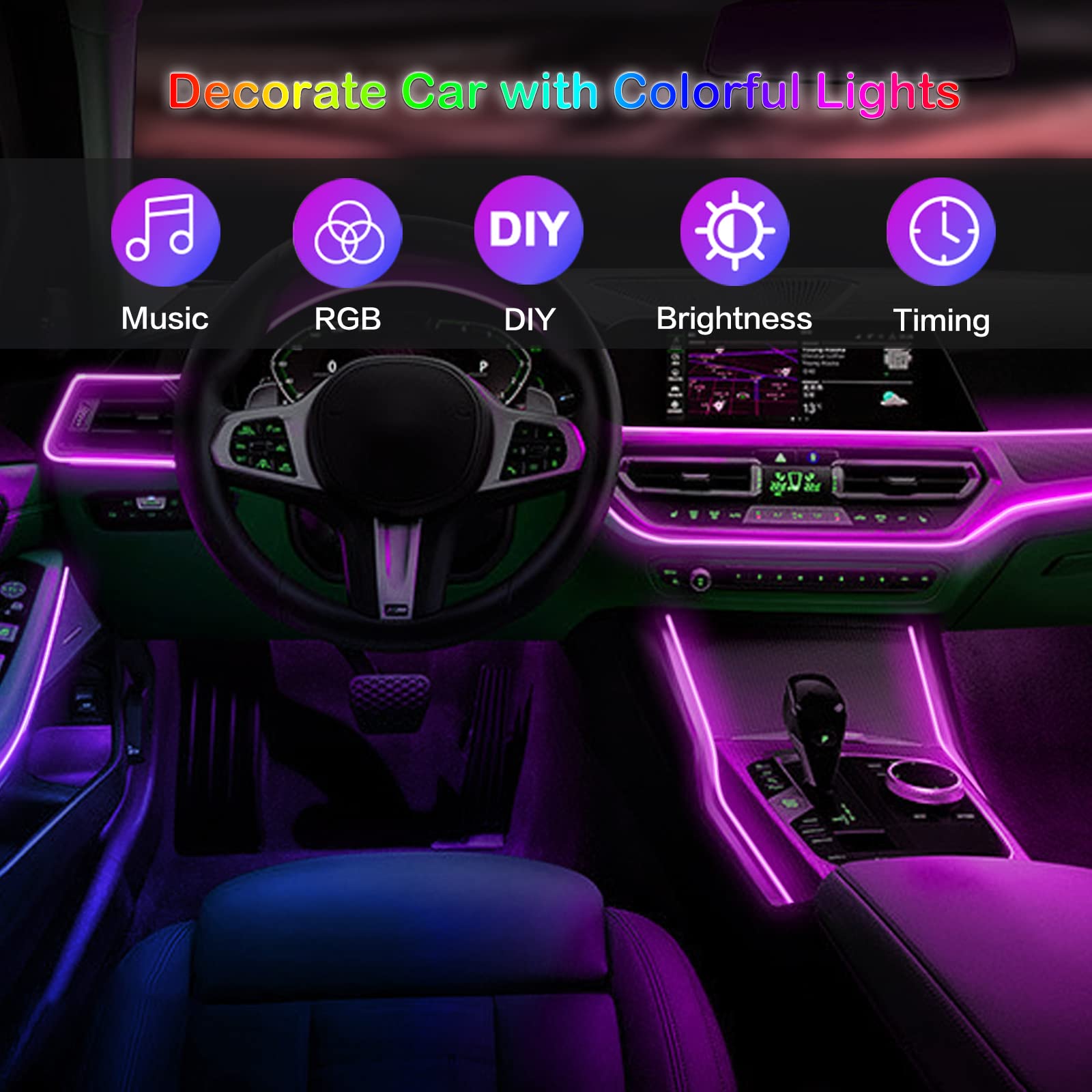 Lampu Strip suasana Interior m - Lighting Bolt Decor ulasan dan harga