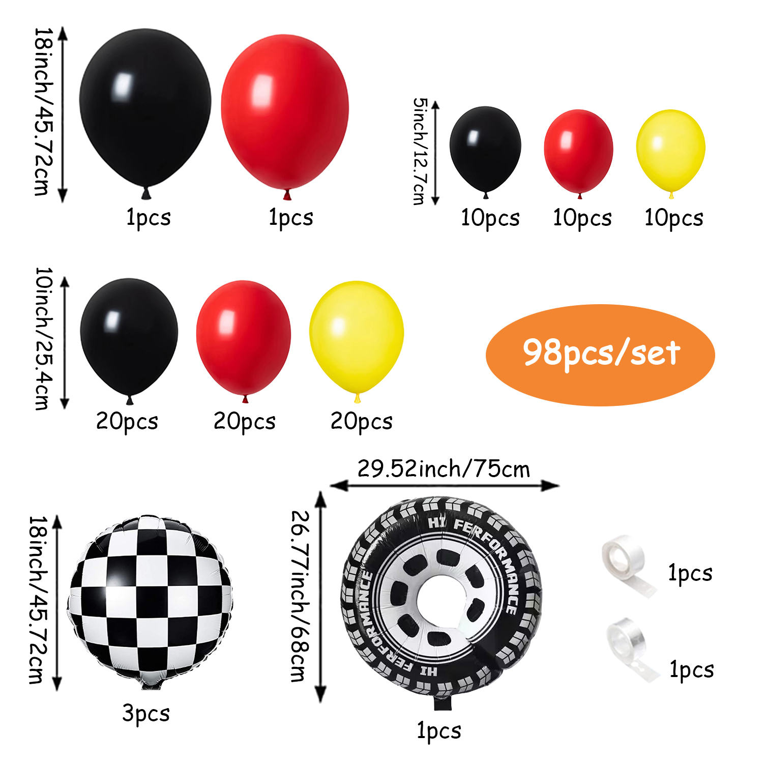 Set Karangan Bunga Balon Tema  - Lighting Mcqueen Birthday Decor ulasan dan harga