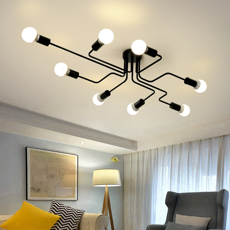 4/6/8 Kepala Retro Industri LO - Lighting Decor Items ulasan dan harga
