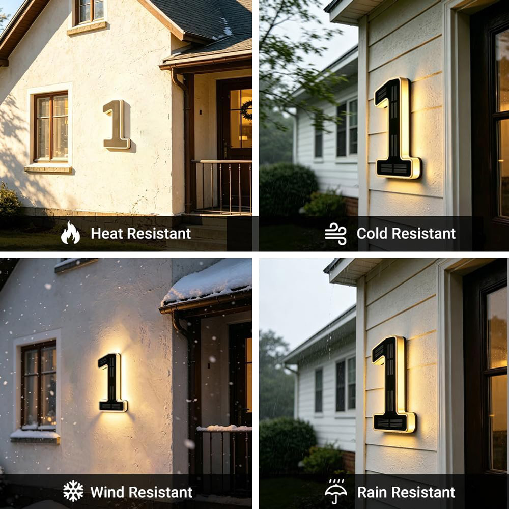 Lampu Nomor Rumah Tenaga Surya - Decor Lighting Address ulasan dan harga