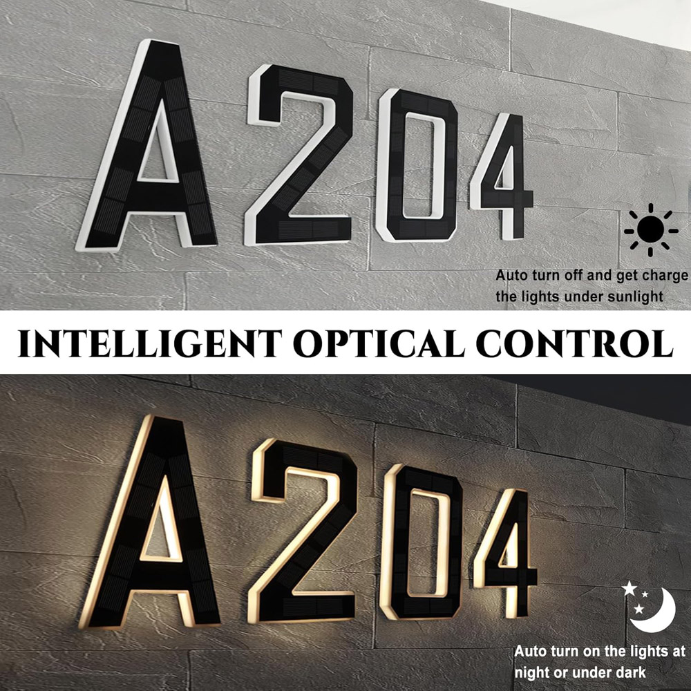 Lampu Nomor Rumah Tenaga Surya - Decor Lighting Address ulasan dan harga