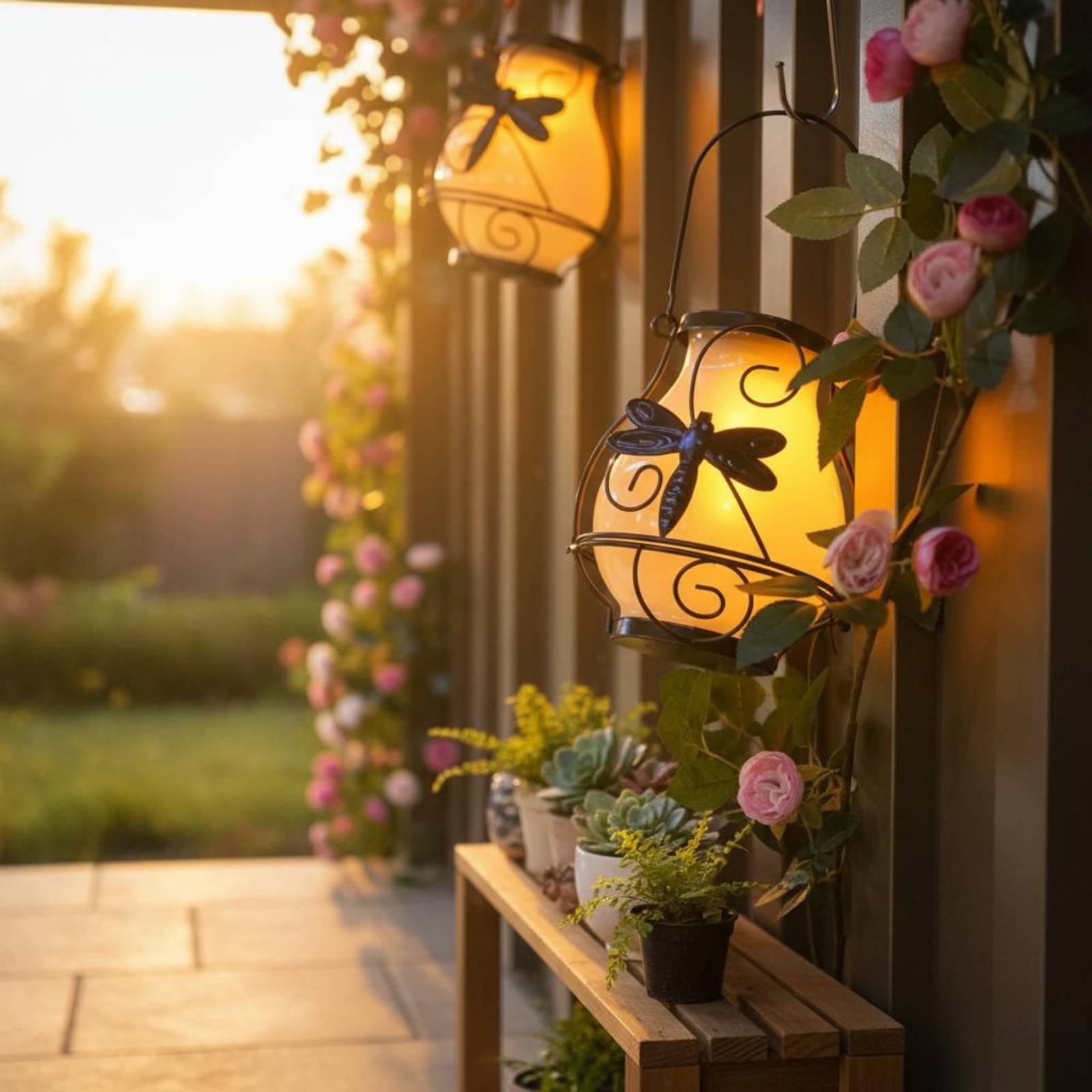 Lentera Kupu-kupu Tenaga Surya - Garden Lighting Decor ulasan dan harga