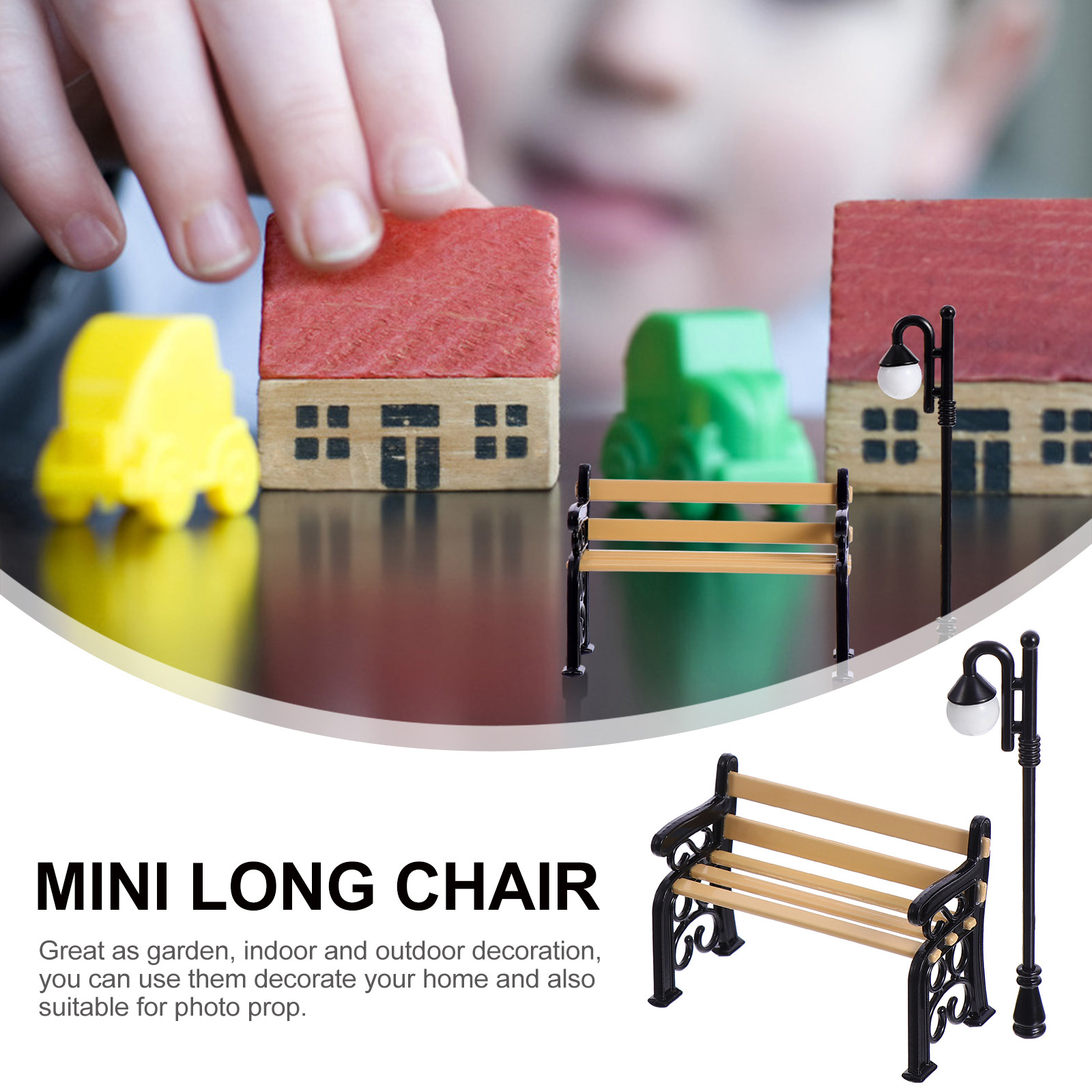 2Pcs Kursi Miniatur dan Tiang  - Lighting Decoration Ideas For Home ulasan dan harga