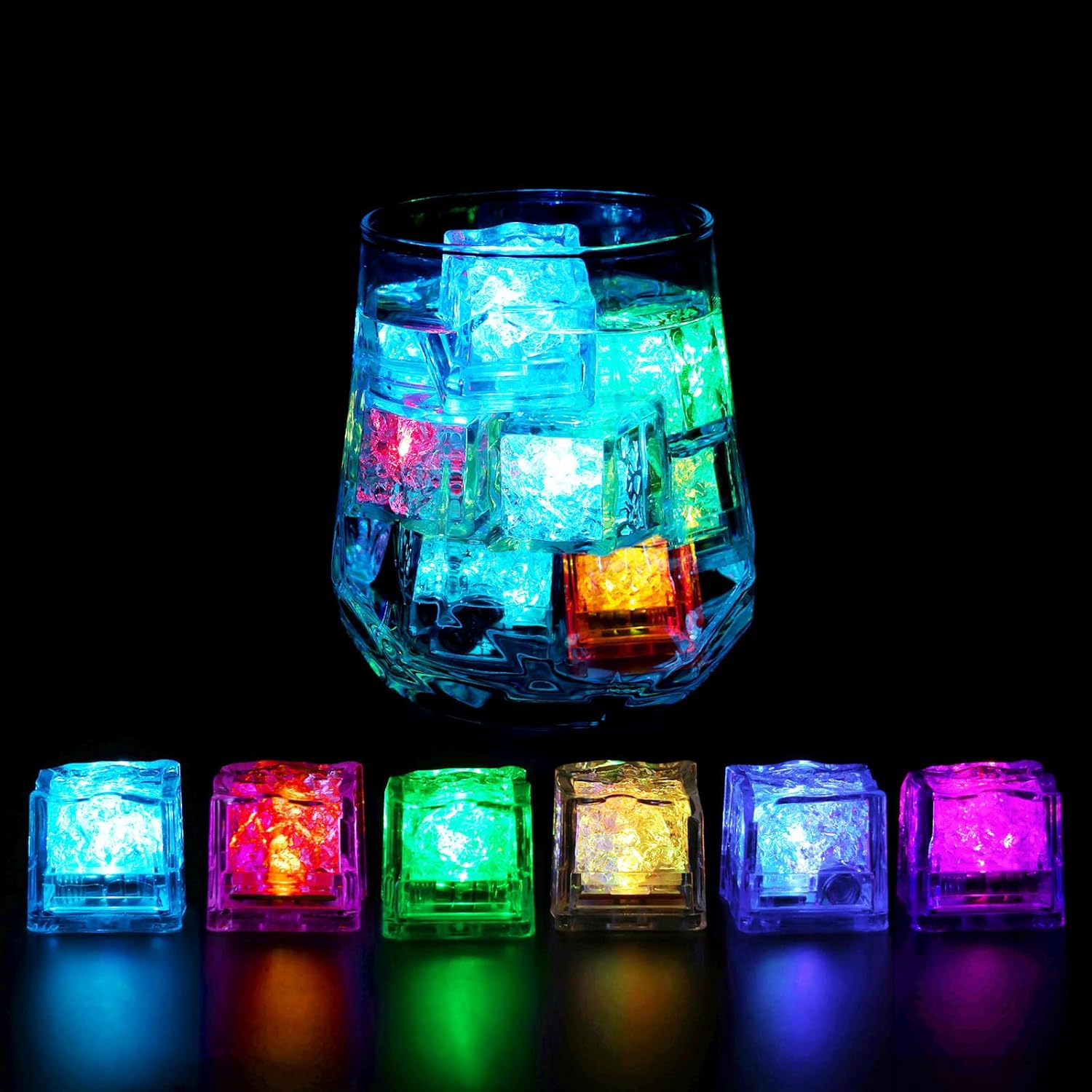 50/100 Paket Es Batu LED Menya - Decor Lighting Pack ulasan dan harga