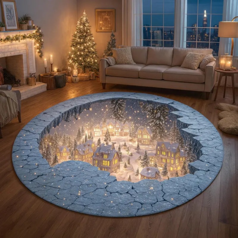 Karpet Desa Natal 3D, Karpet K - Bathroom Lighting Decor Ideas ulasan dan harga