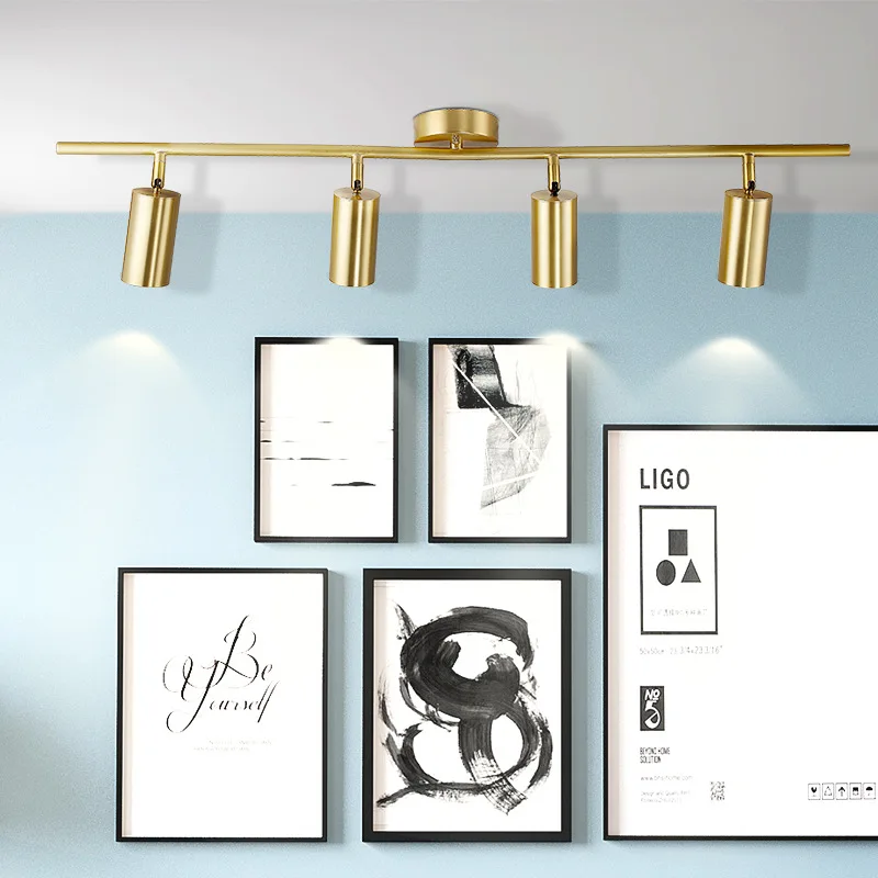 Lampu Sorot Emas Modern Lampu  - Lighting Decor Items ulasan dan harga