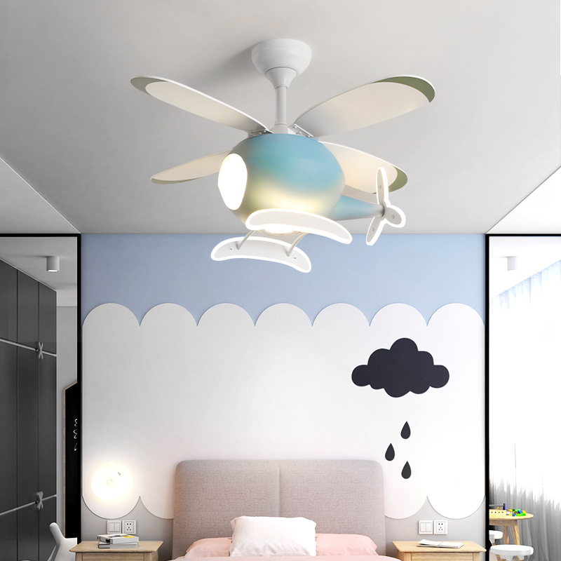 Lampu Kipas Pesawat Kartun Kre - Lighting Decor Room ulasan dan harga
