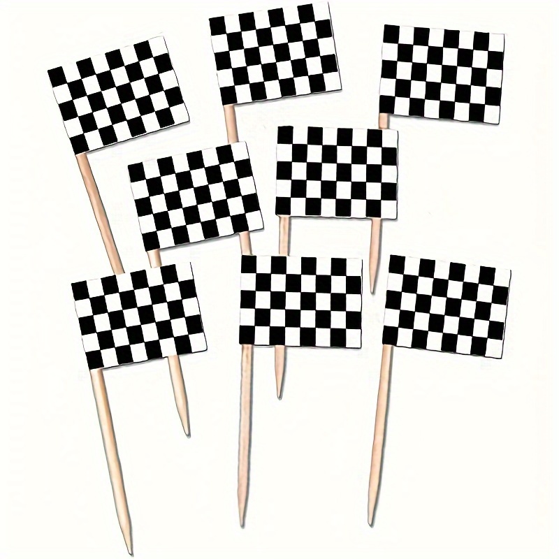 Bendera balap kotak-kotak, 50  - Lighting Mcqueen Birthday Decor ulasan dan harga