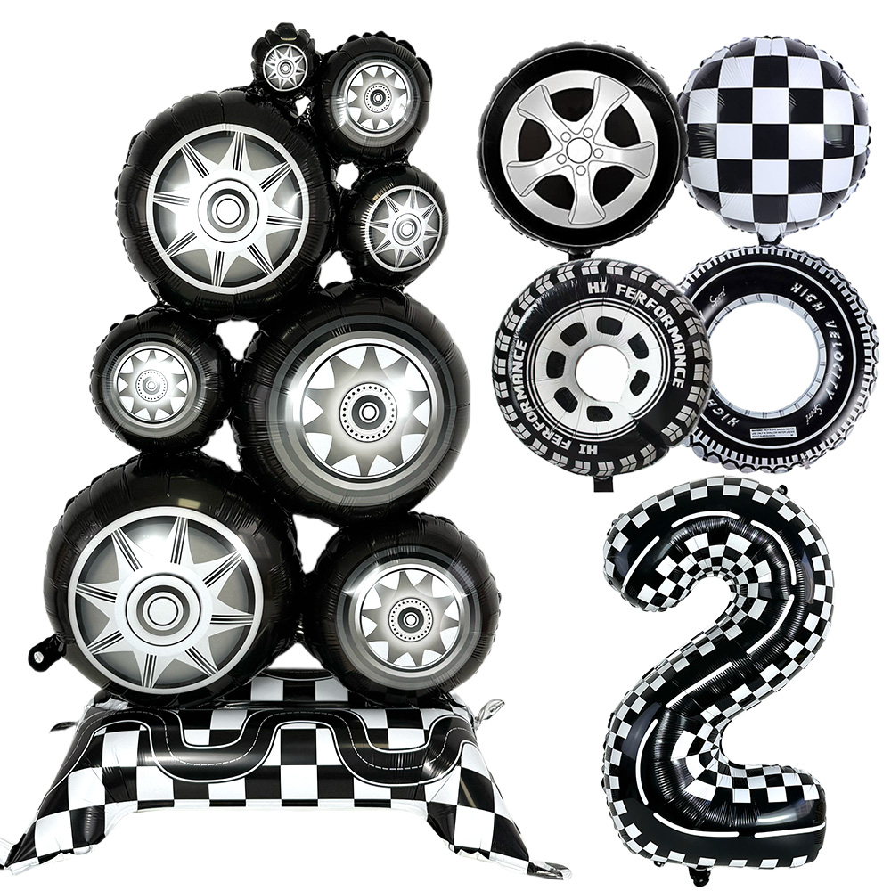 Balon Foil Roda Mobil Balap, B - Lighting Mcqueen Birthday Decor ulasan dan harga