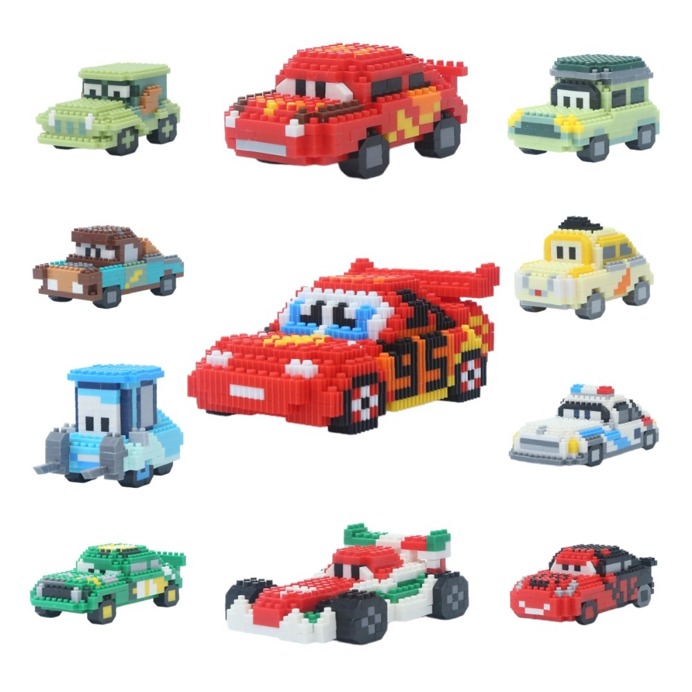 Mainan Puzzle DIY Blok Banguna - Lighting Mcqueen Birthday Decor ulasan dan harga