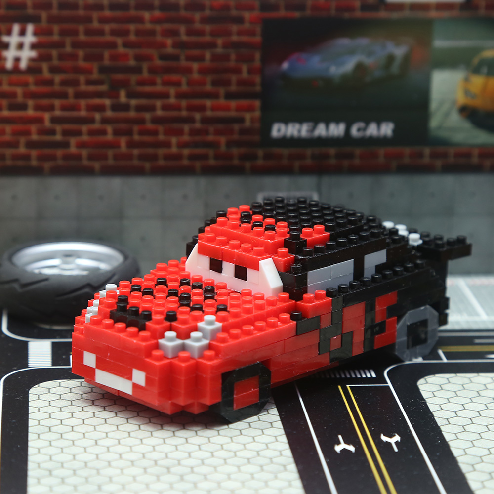 Mainan Puzzle DIY Blok Banguna - Lighting Mcqueen Birthday Decor ulasan dan harga